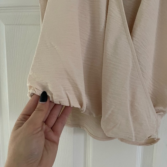 Olive & Oak Cream Crossover Blouse - Picture 6 of 6